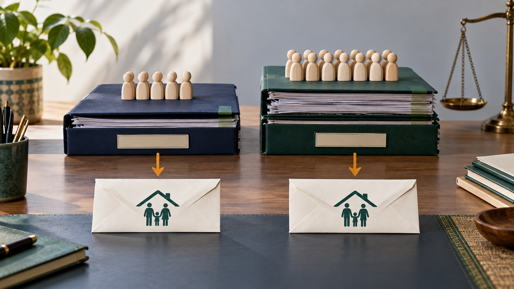 Deux dossiers administratifs représentent un doublement du nombre de bénéficiaires, chacun orienté vers la même enveloppe de soutien pour un ménage
